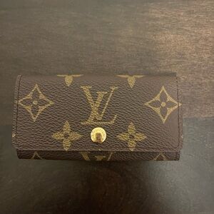 Louis Vuitton Brown Monogram Key Pouch